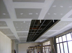 Pemasangan plafon gypsum rapi di Cibinong Bogor oleh Petra Truss