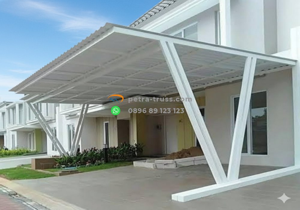 Kanopi atap alderon di Dramaga Bogor