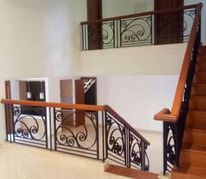 Railing tangga minimalis Sawangan Depok Petra Truss