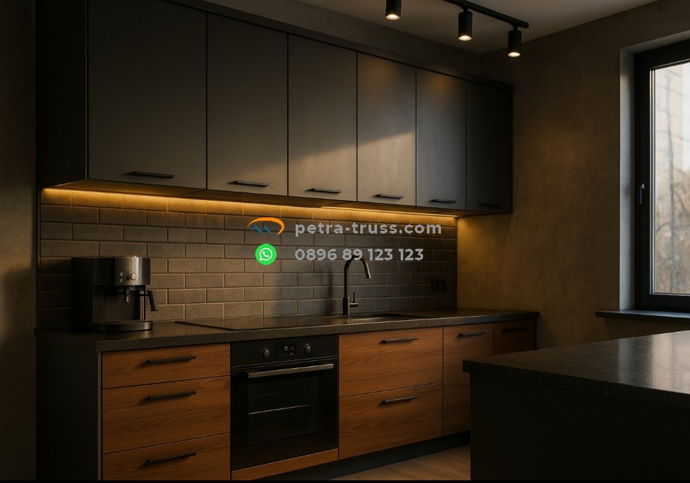 Kitchen set minimalis per meter di Beji Depok