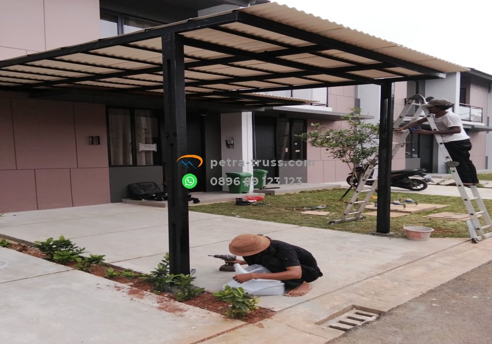 jasa bengkel las Depok pembuatan pagar dan kanopi 