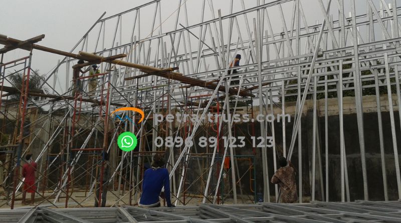 Tukang pasang atap kanopi baja ringan murah jakarta bogor depok tangerang bekasi petra truss