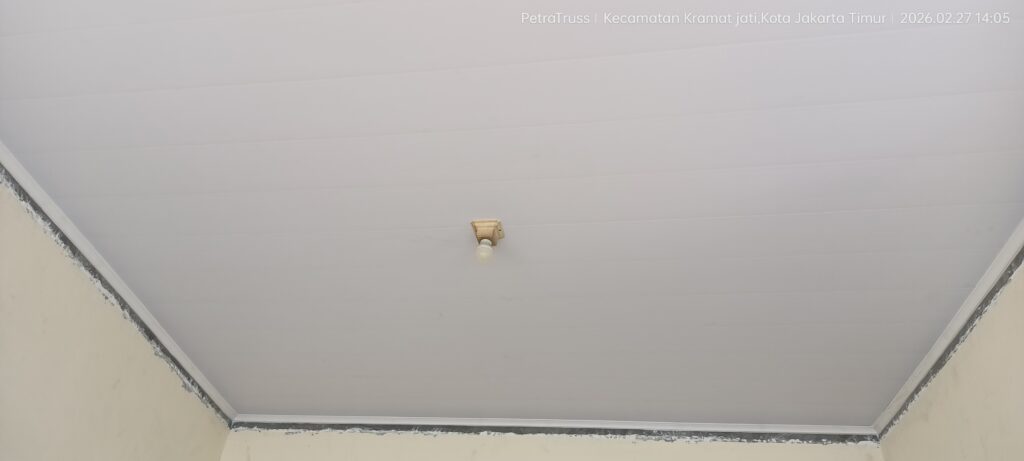 harga pasang plafon pvc putih polos