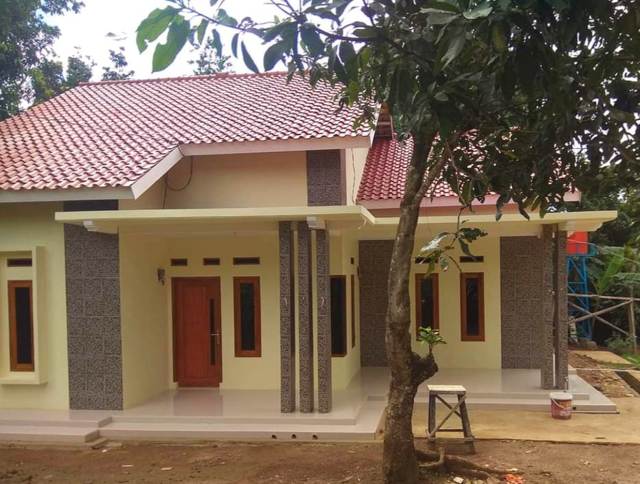 Pasang baja ringan dengan genteng tanah morando