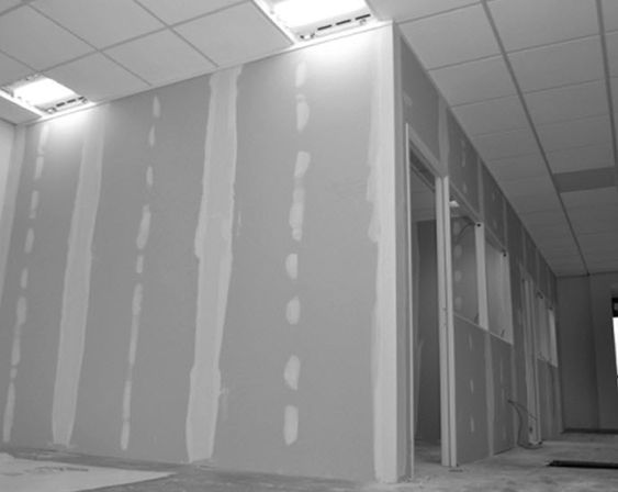 cara menghitung biaya partisi gypsum per meter