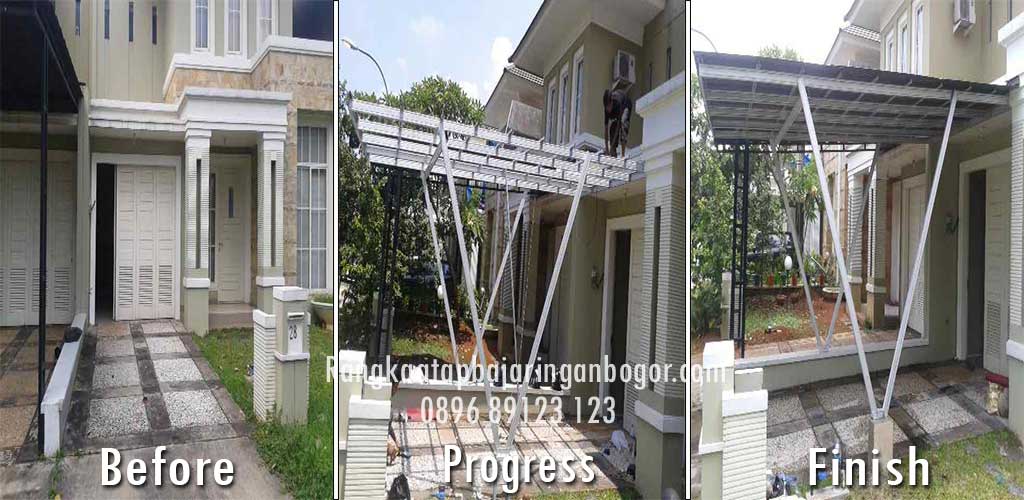 Harga pasang kanopi baja ringan update terbaru