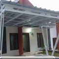 kanopi baja ringan tiang V atap spandek jakarta bogor depok tangerang bekasi petra truss