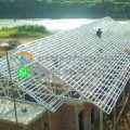 Pemasangan atap baja ringan di Cileungsi Bogor oleh Petra Truss