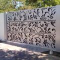 pintu pagar laser cutting galvanish & stainless minimalis Jakarta Bogor Depok Tangerang Bekasi